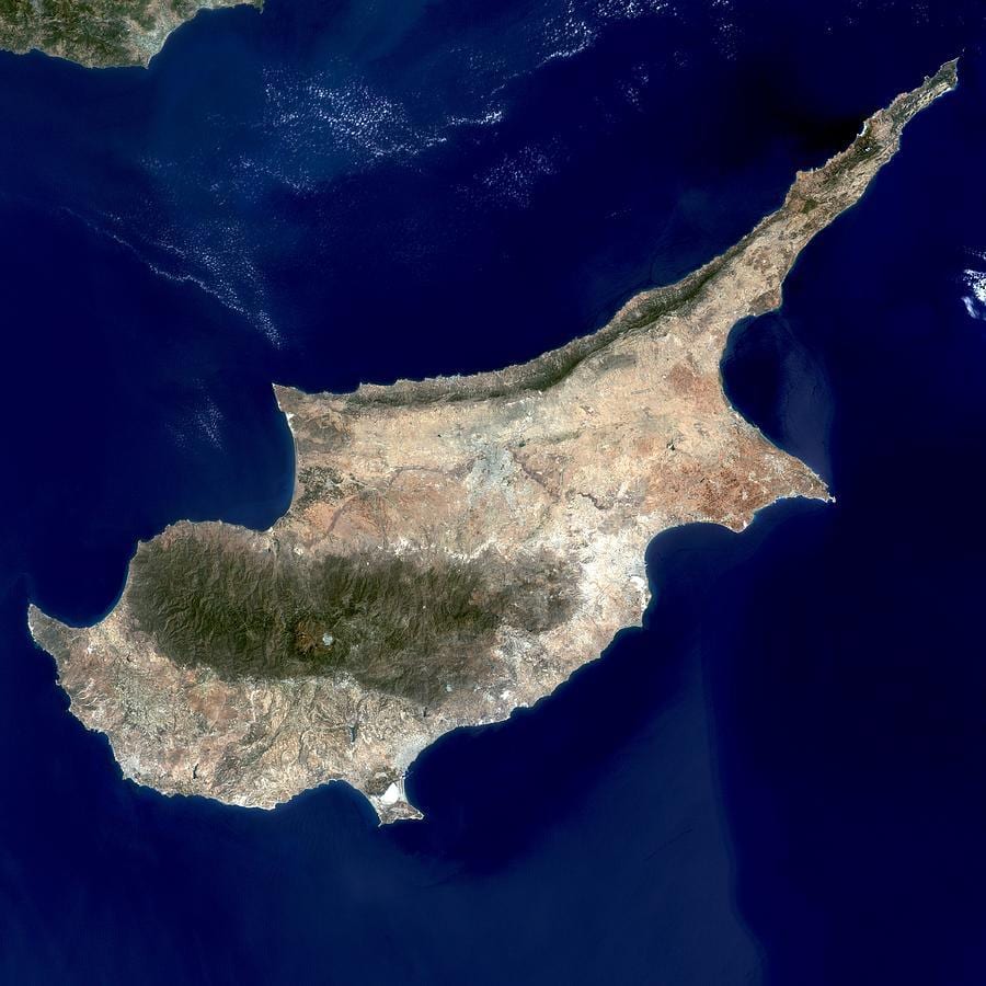 Кипар мапа satellite
