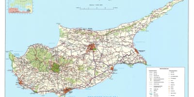 Карта на Кипар посета