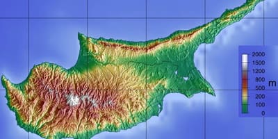Карта на Кипар планините