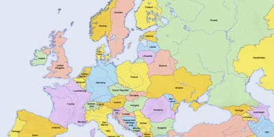Карта на Кипар и околните земји