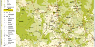 Карта на troodos планините Кипар