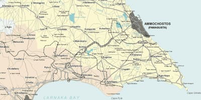 Карта на ayia napa Кипар